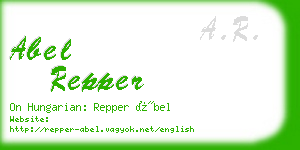 abel repper business card